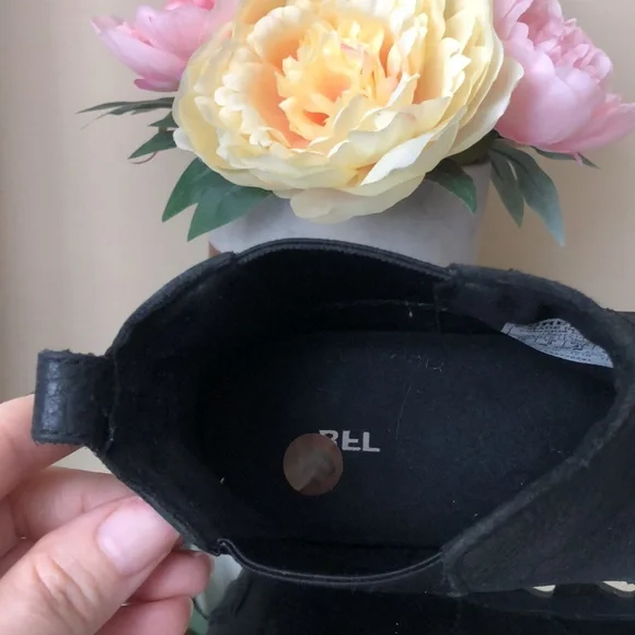 SOREL Joan of artic II Chelsea Black boots wedge - Picture 6 of 7